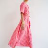 Kleidung Nimo With Love | Cassia Kleid Ikat Koralle