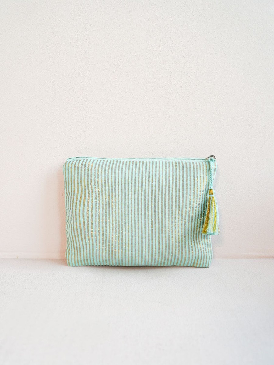 Taschen Nimo With Love | Ortiga Tasche Lurex Stripe Aqua